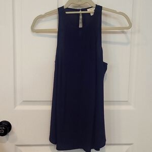 J. Crew Navy Blue High Neck Racerback Tank Top Size 0